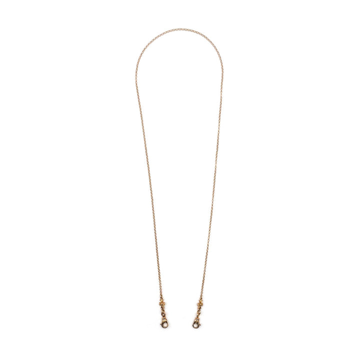 Chrome Hearts 22k Gold 2 Clip Cross Glasses Hanging Chain - SHENGLI ROAD MARKET