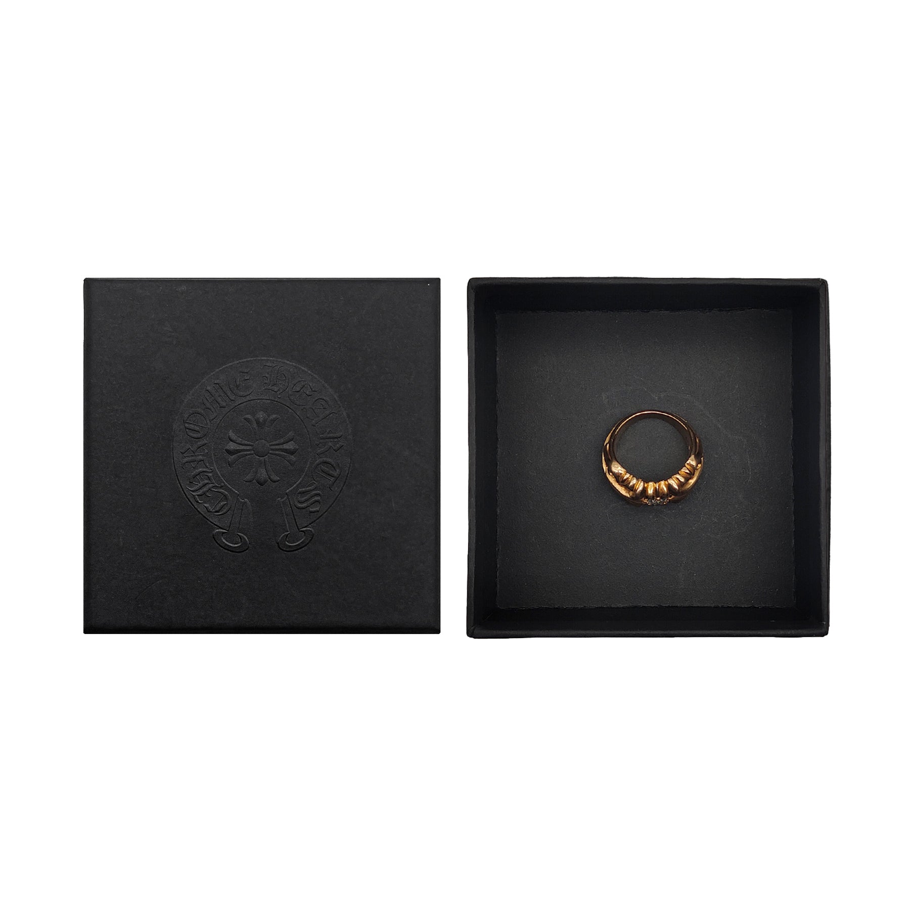 Chrome Hearts 22K Gold 5 Diamonds K&T Floral Ring - SRM – SHENGLI