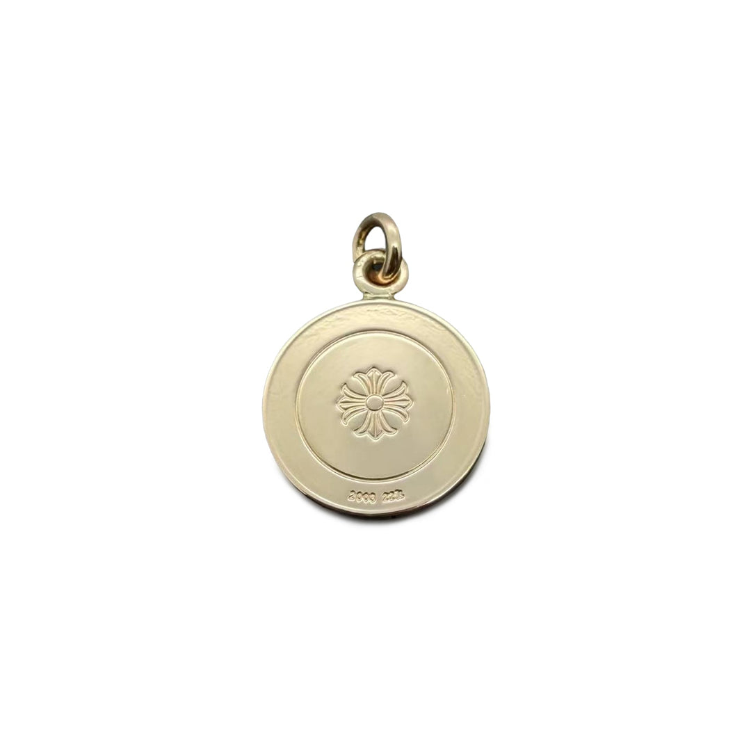 Chrome Hearts 22K Gold Angel Medal Pendant - SHENGLI ROAD MARKET