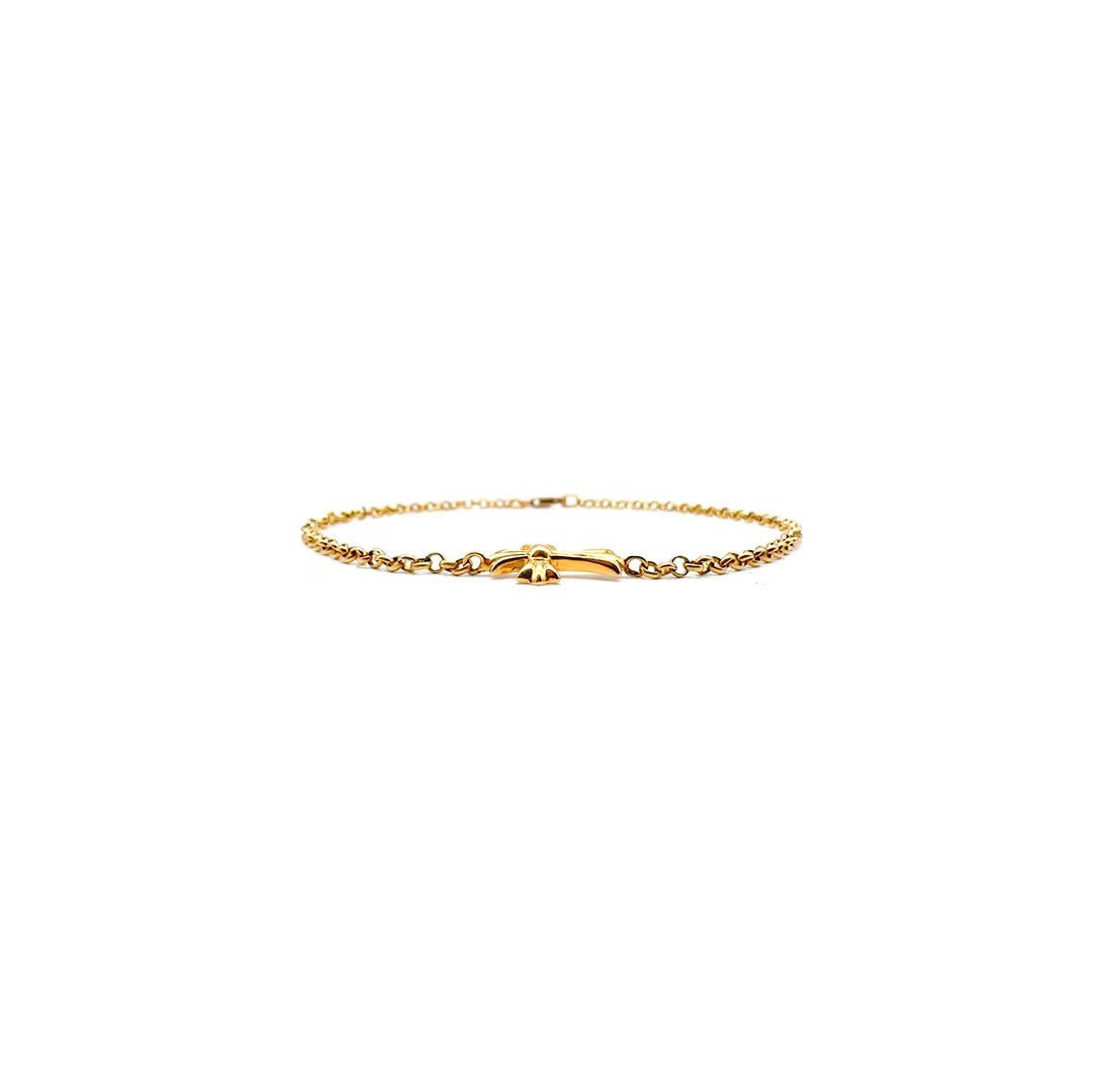 Chrome Hearts 22k Gold Babyfat Chain Bracelet - SRM