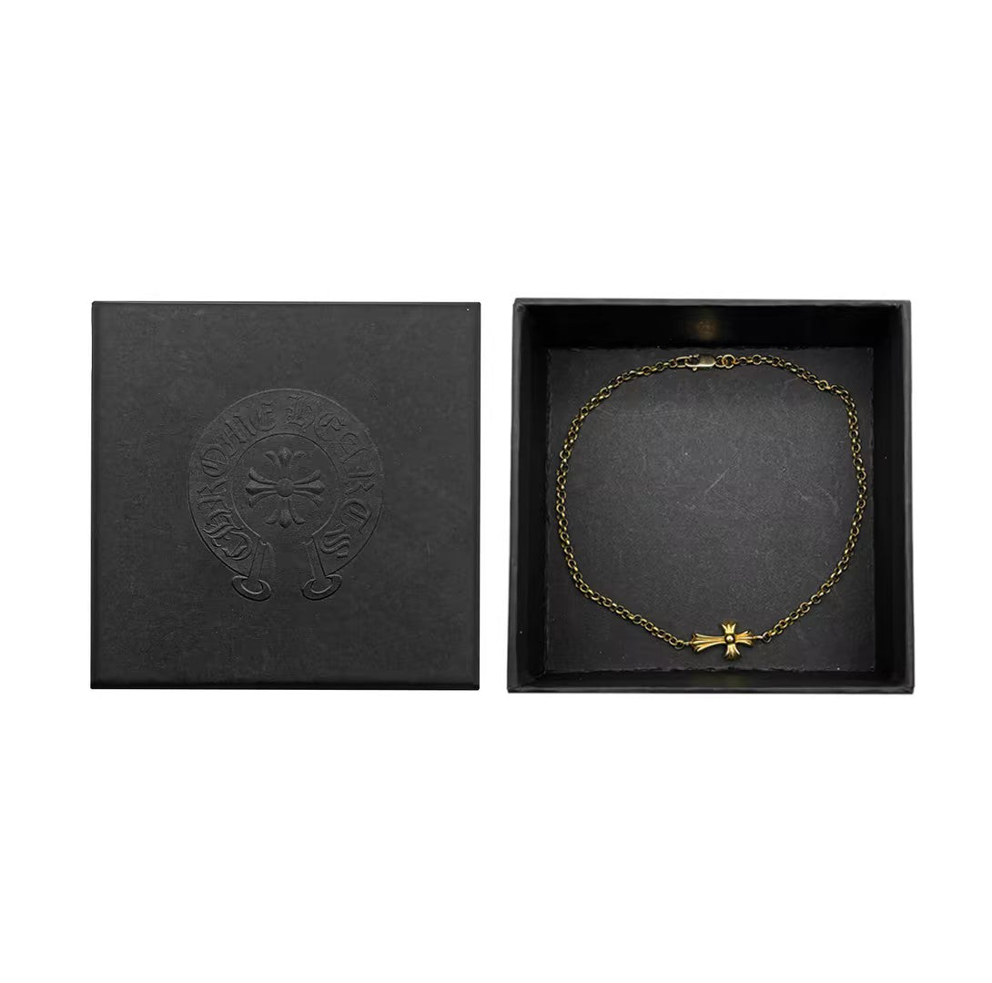 アクセサリー Chrome Hearts Chain Baby Fat Bracelet Chrome Hearts 22k Gold Babyfat Chain Bracelet - SRM