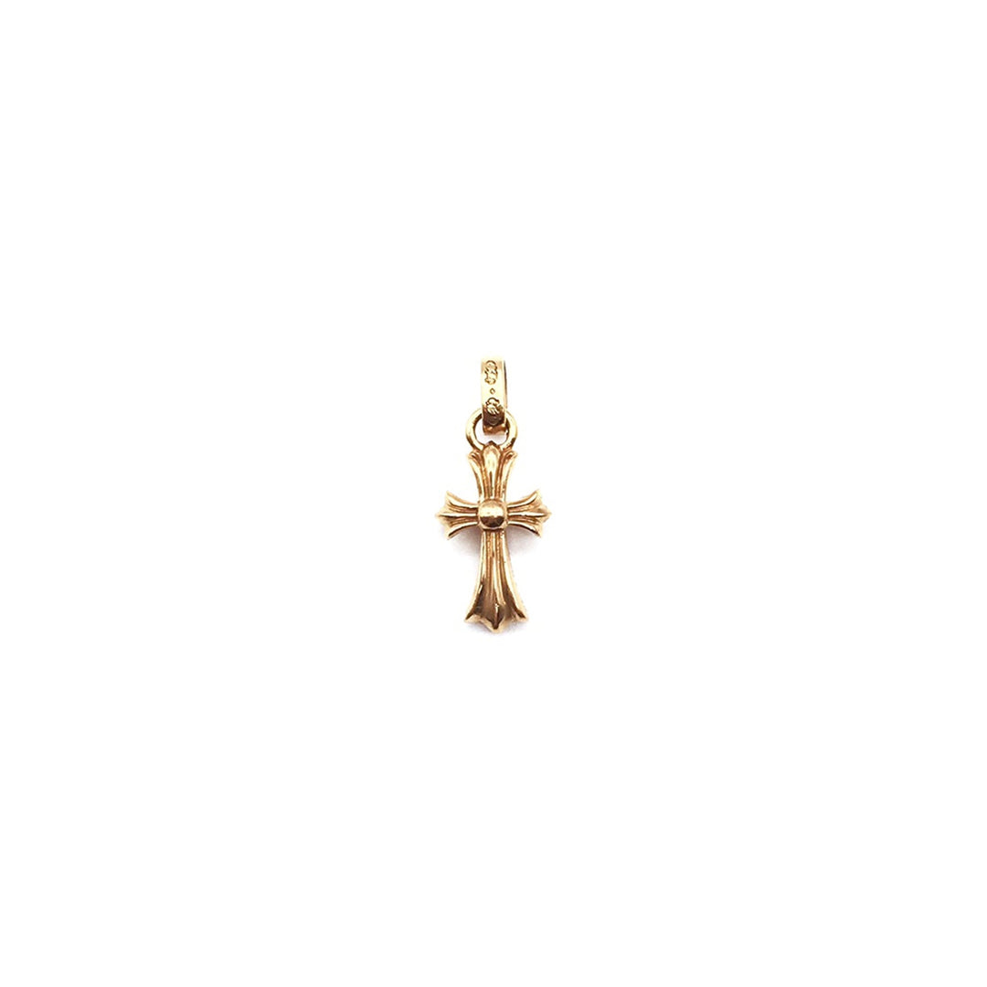 Chrome Hearts 22K Gold Babyfat Cross Charm Pendant - SHENGLI ROAD MARKET