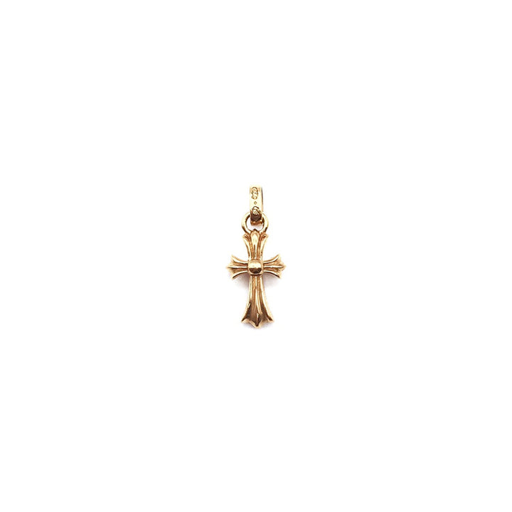 Chrome Hearts 22K Gold Babyfat Cross Charm Pendant - SHENGLI ROAD MARKET
