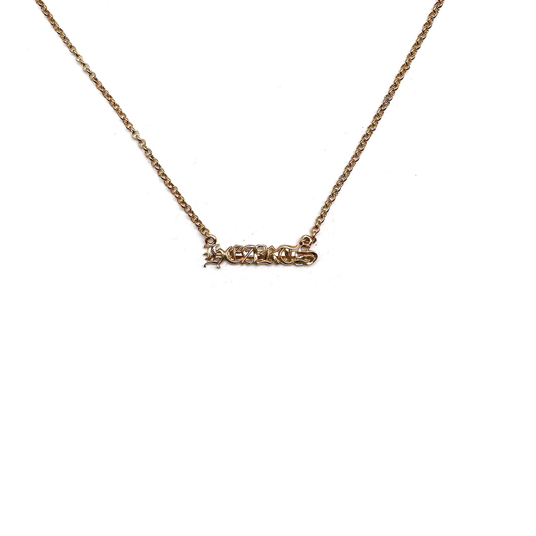 Chrome Hearts 22K Gold Chrome Logo Necklace - SHENGLI ROAD MARKET