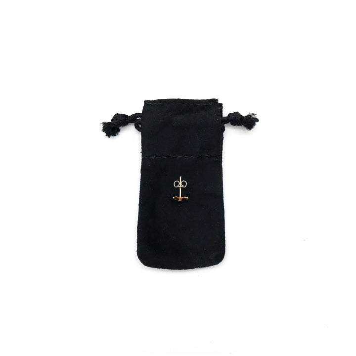 Chrome Hearts 22K Gold Cross Earring Stud - SHENGLI ROAD MARKET