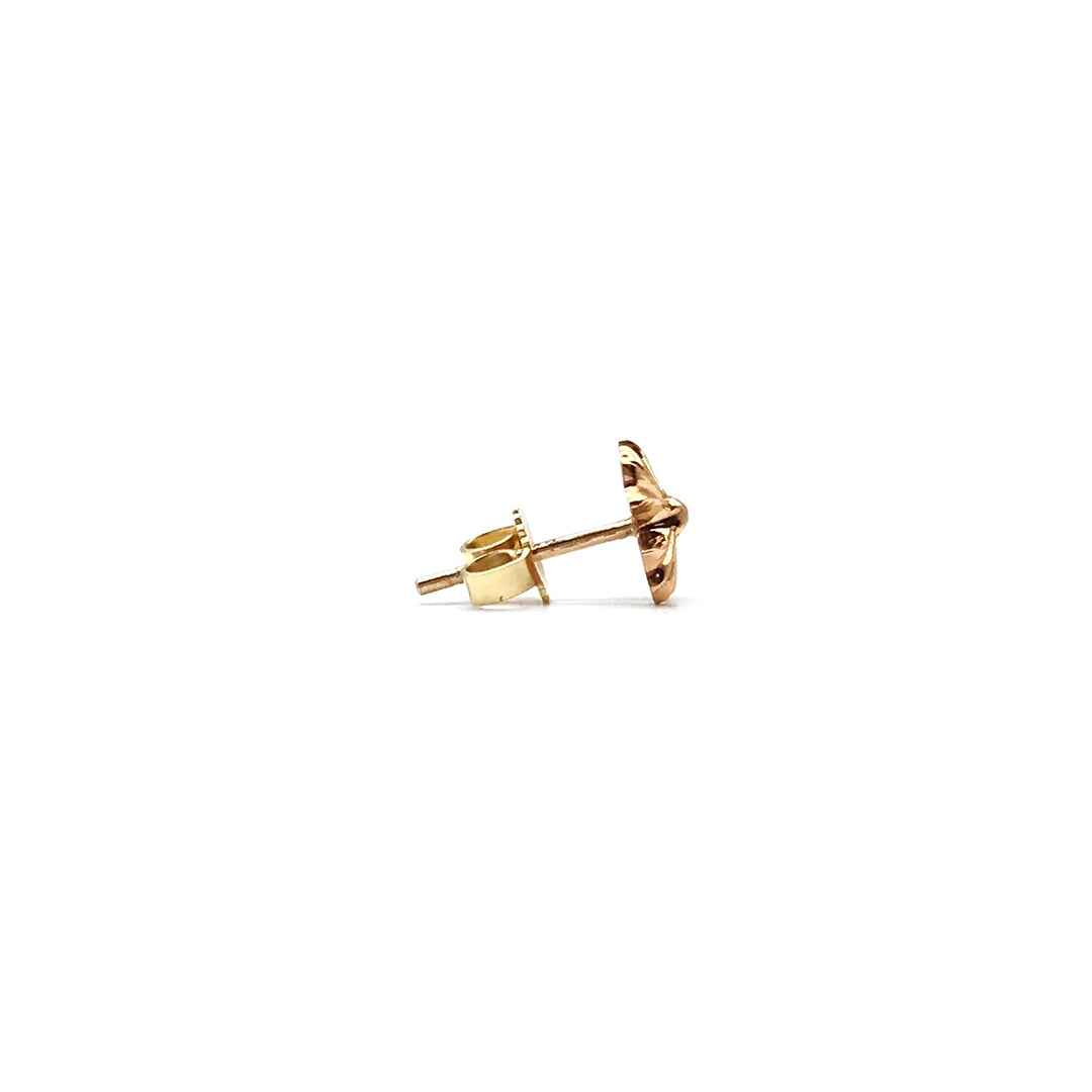Chrome Hearts 22K Gold Cross Earring Stud - SHENGLI ROAD MARKET