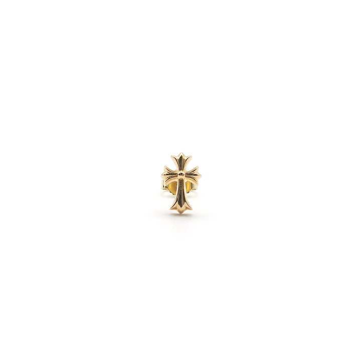 Chrome Hearts 22K Gold Cross Earring Stud - SHENGLI ROAD MARKET