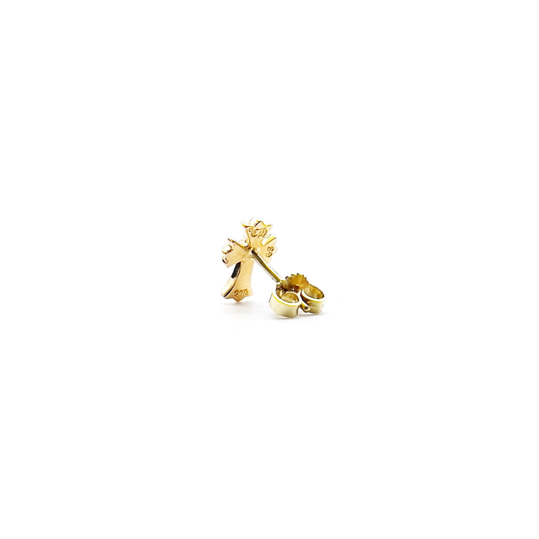 Chrome Hearts 22K Gold Cross Earring Stud - SRM – SHENGLI ROAD MARKET