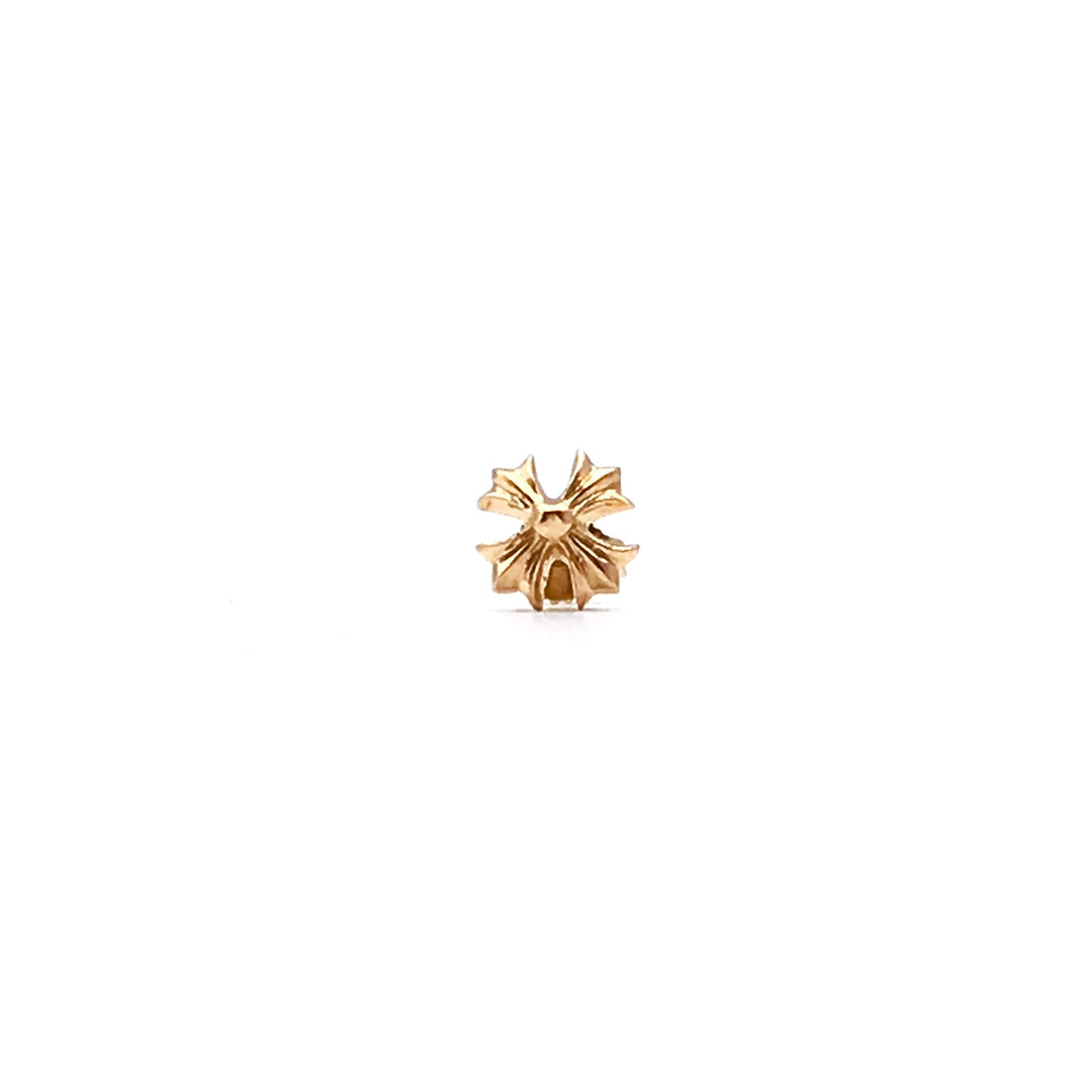 Chrome Hearts 22K Gold Cross Earring Stud - SHENGLI ROAD MARKET
