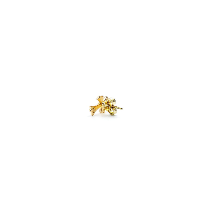 Chrome Hearts 22K Gold Cross Earring Stud - SHENGLI ROAD MARKET