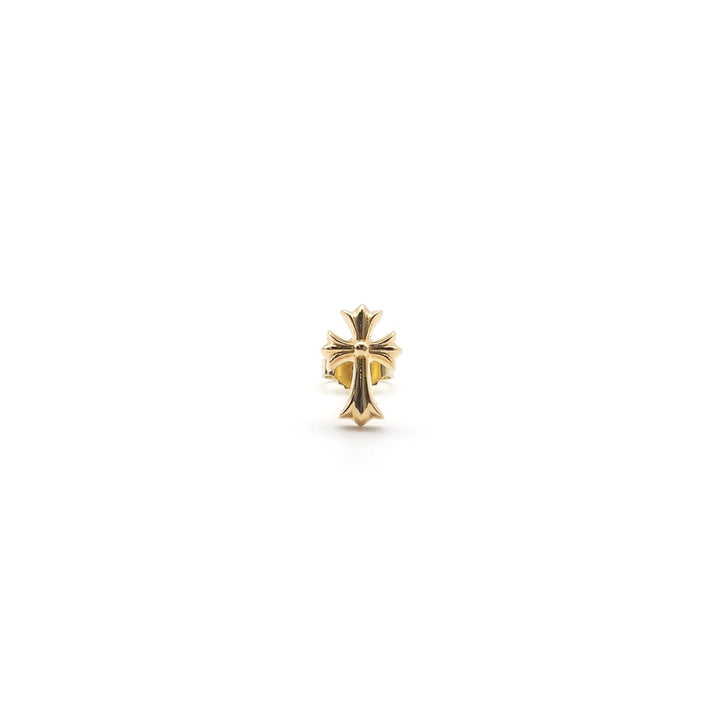 Chrome Hearts 22K Gold Cross Earring Stup - SHENGLI ROAD MARKET