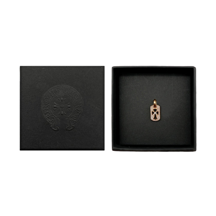 Chrome Hearts 22K Gold Cut-out Cross Dog Tag Pendant - SHENGLI ROAD MARKET