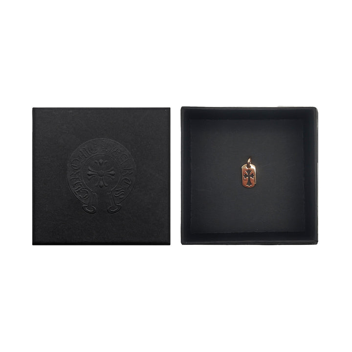 Chrome Hearts 22K Gold Cut-out Cross Dog Tag Pendant - SHENGLI ROAD MARKET