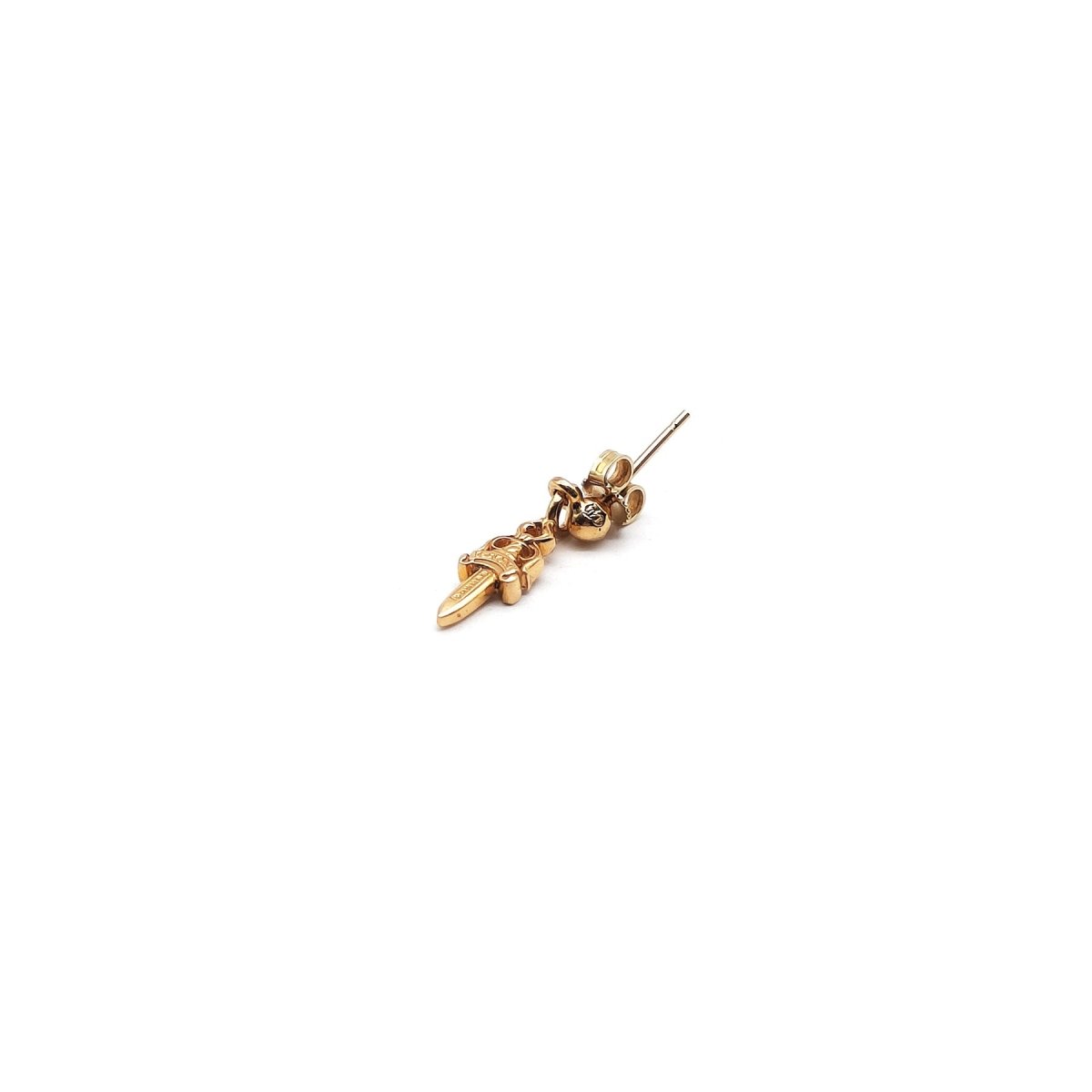 Chrome Hearts 22k Gold Dagger Earring Drop - SHENGLI ROAD MARKET