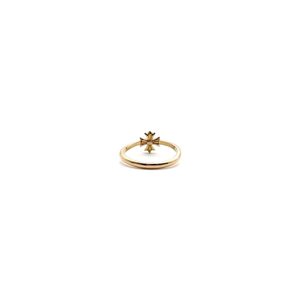 Chrome Hearts 22K Gold Diamond Bubblegum Cross Ring - SHENGLI ROAD MARKET