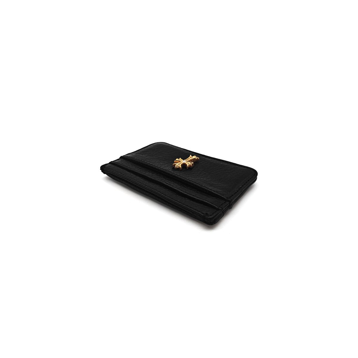 Chrome Hearts 22k Gold Diamond Cross Card Holder - SHENGLI ROAD MARKET