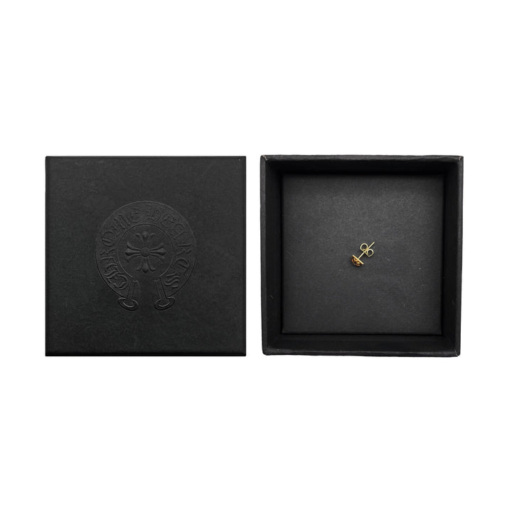 Chrome Hearts 22K Gold Diamond Pyramid Cross Earring Stud - SHENGLI ROAD MARKET