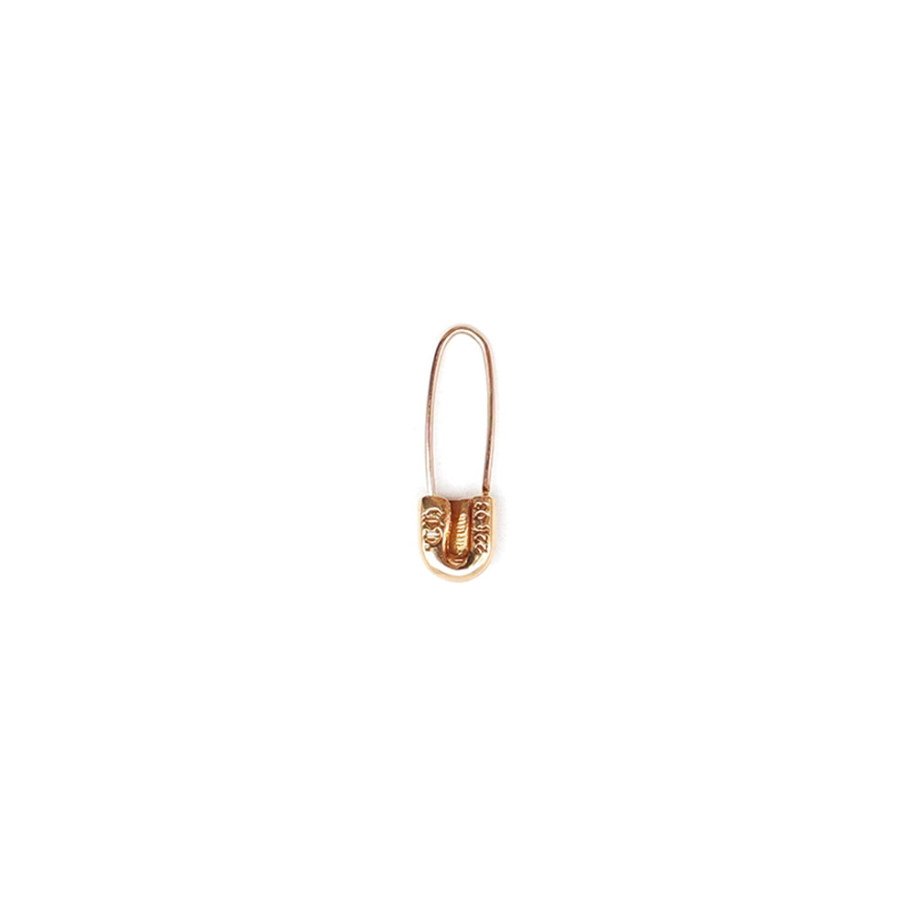 Chrome Hearts 22K Gold Diamond Safety Pin Earring - SHENGLI ROAD MARKET