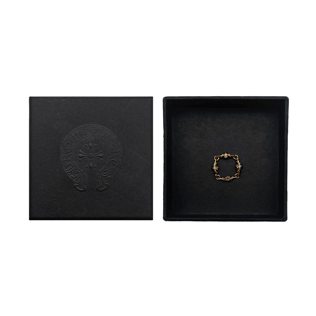 Chrome Hearts 22K Gold Diamond Tiny E Ring - SHENGLI ROAD MARKET