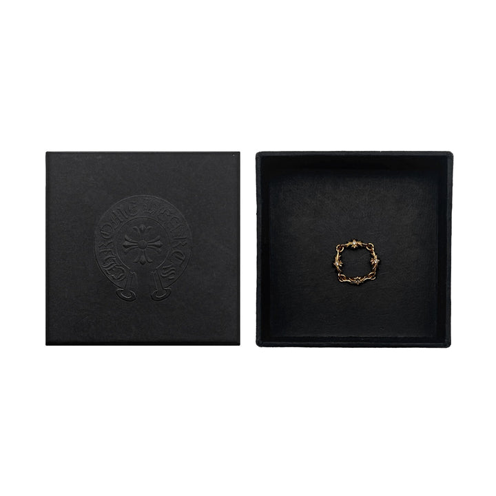Chrome Hearts 22K Gold Diamond Tiny E Ring - SHENGLI ROAD MARKET