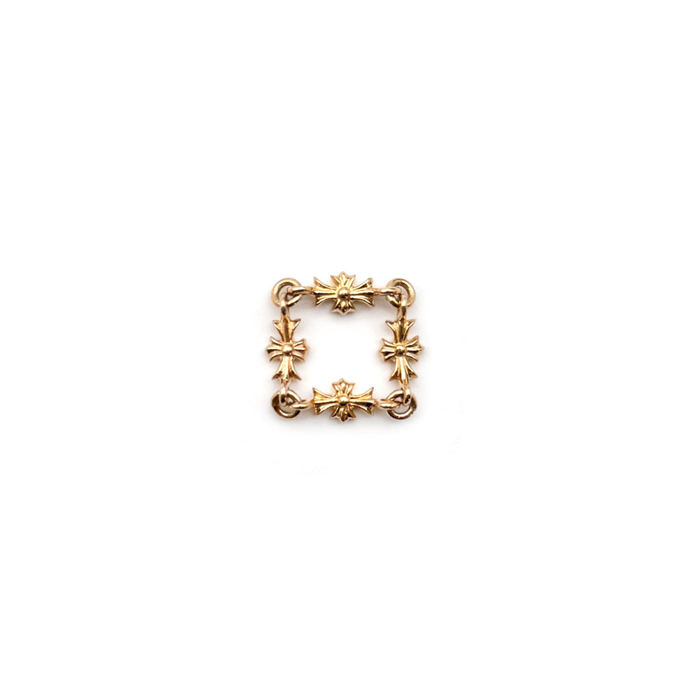 Chrome Hearts 22K Gold Diamond Tiny E Ring - SHENGLI ROAD MARKET