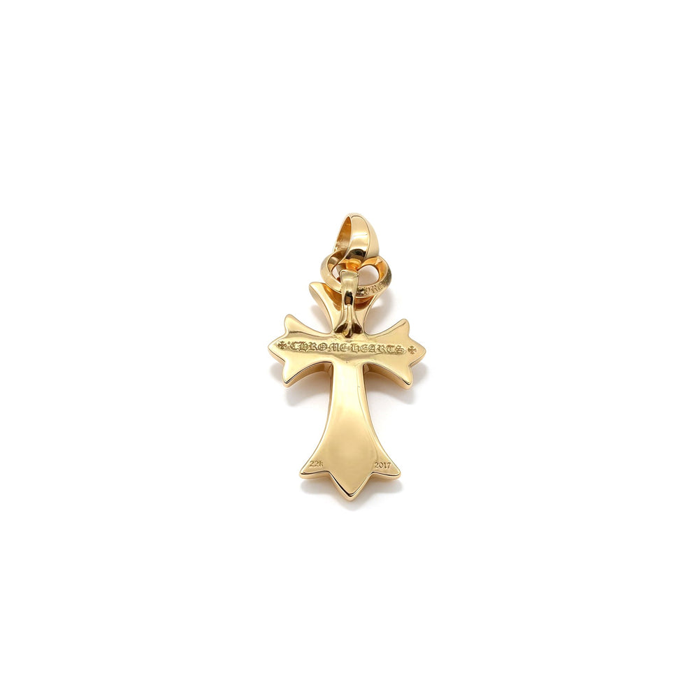 Chrome Hearts 22K Gold Diamond Vine Hearts Cross Charm Pendant - SHENGLI ROAD MARKET