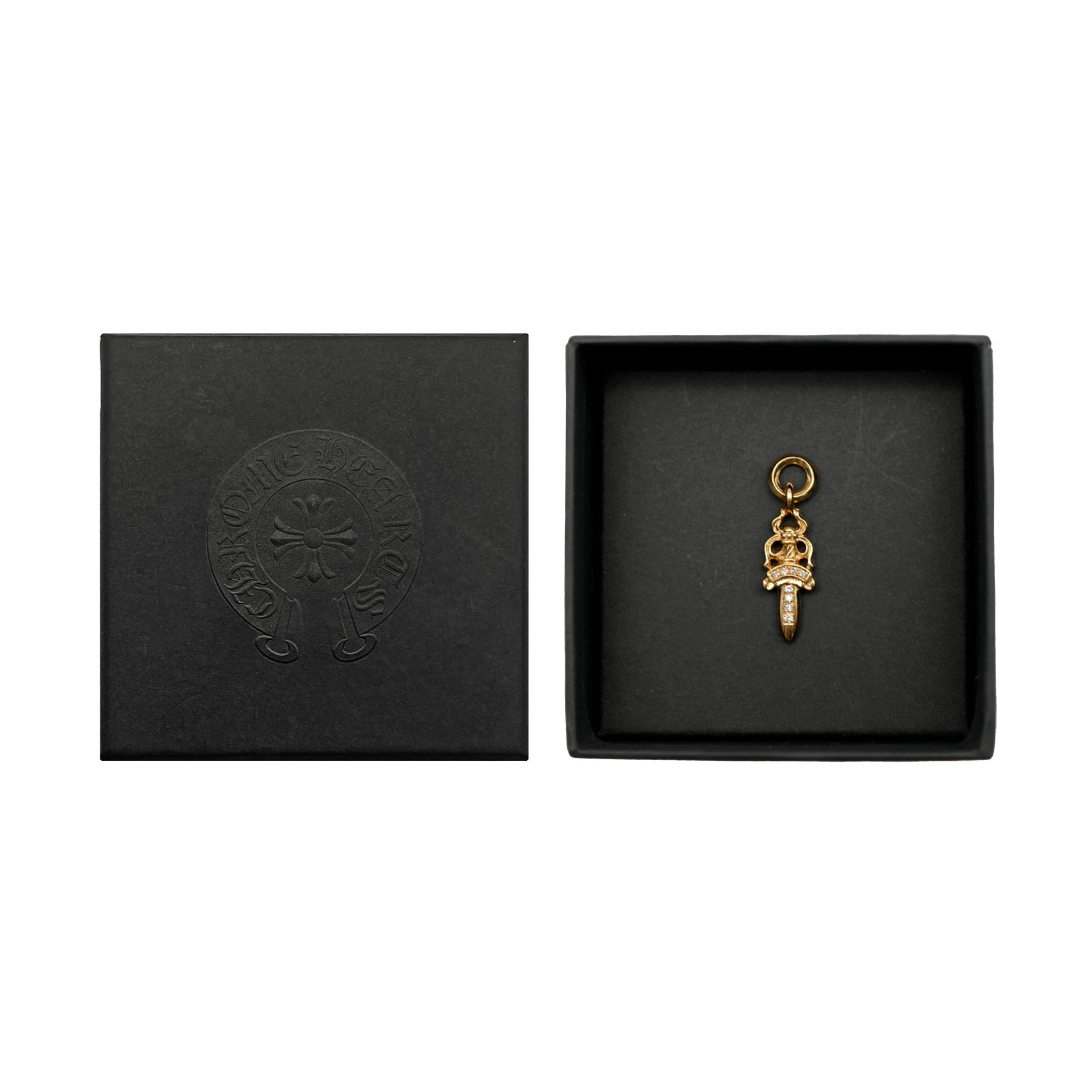 Chrome Hearts 22K Gold Diamonds Dagger Pendant - SRM – SHENGLI
