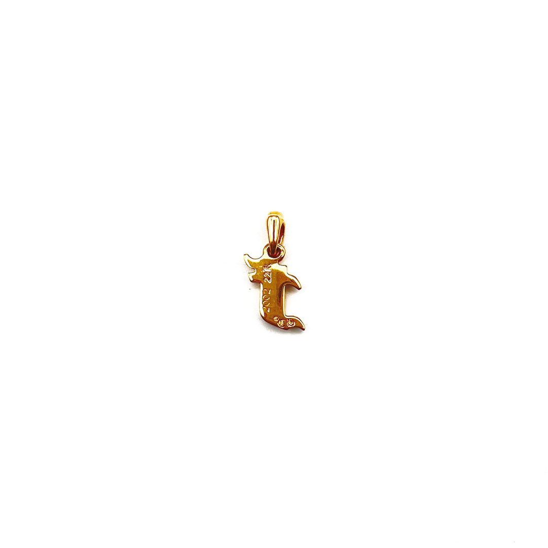 Chrome Hearts 22K Gold Diamonds F Letter Pendant - SHENGLI ROAD MARKET