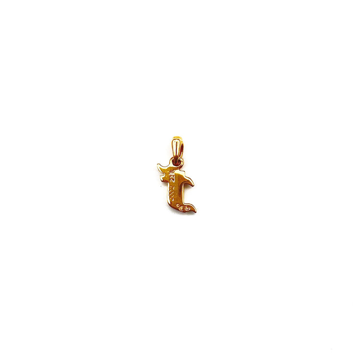 Chrome Hearts 22K Gold Diamonds F Letter Pendant - SHENGLI ROAD MARKET