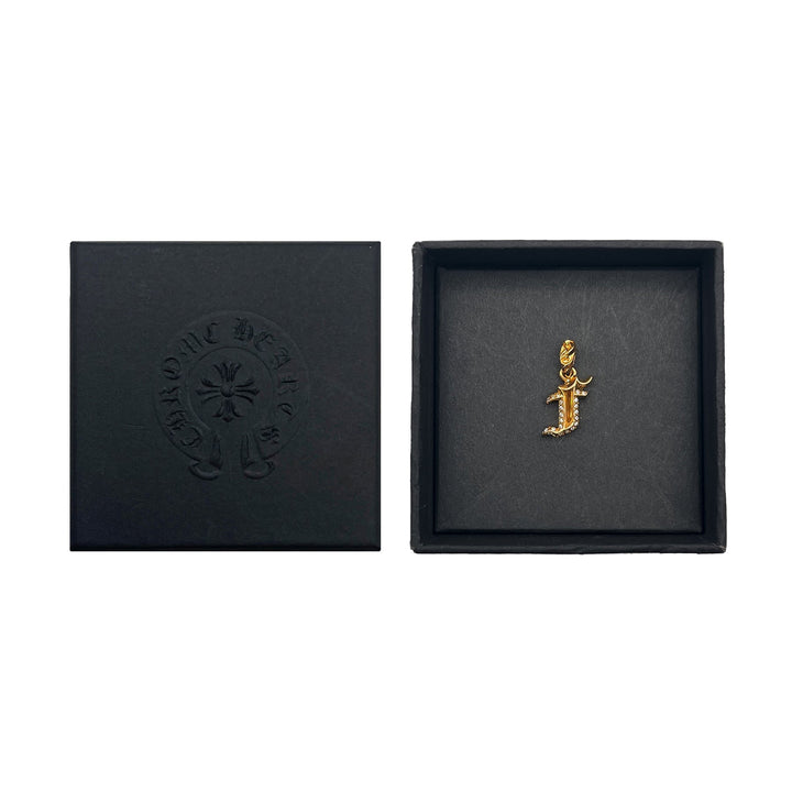 Chrome Hearts 22K Gold Diamonds F Letter Pendant - SHENGLI ROAD MARKET