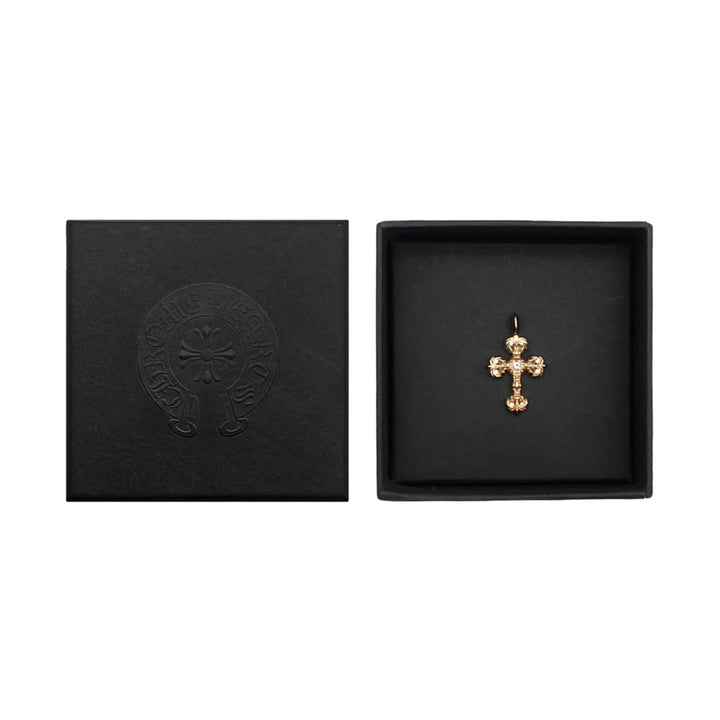 Chrome Hearts 22K Gold Diamonds Filigree Cross Pendant - SHENGLI ROAD MARKET