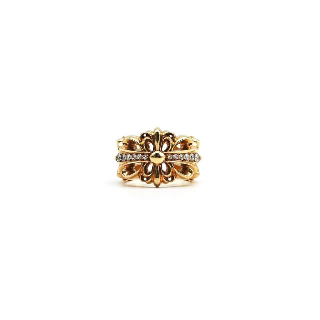 Chrom heartsクロムハーツ　22k リング　クロス chrome-hearts-22k-gold-