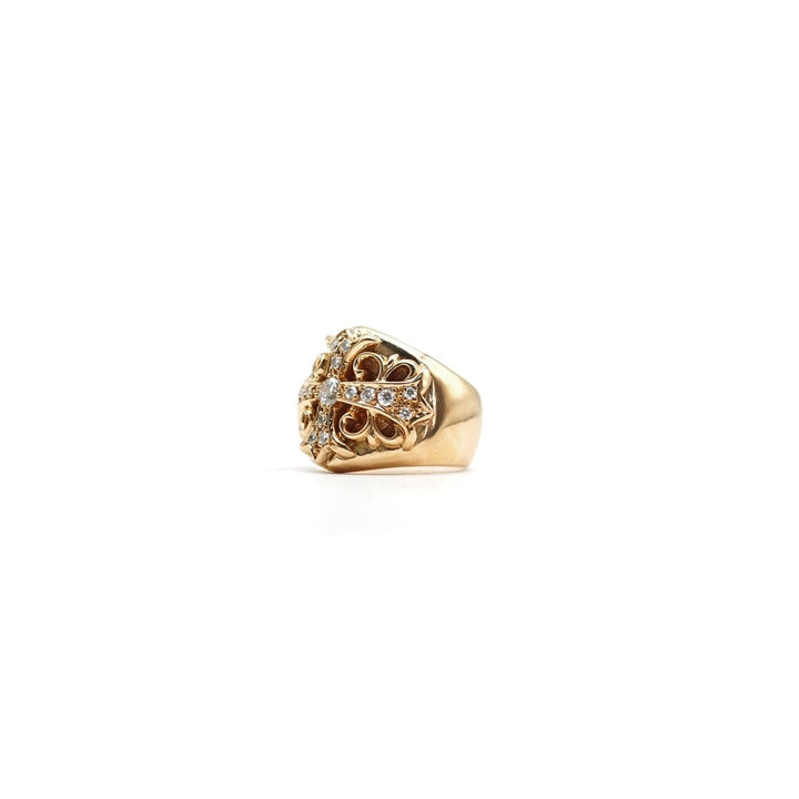 Chrome Hearts 22K Gold Diamonds Keeper Ring - SHENGLI ROAD MARKET