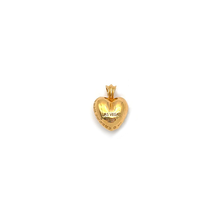 Chrome Hearts 22K Gold Diamonds Vegas Vine Heart Charm Pendant - SHENGLI ROAD MARKET