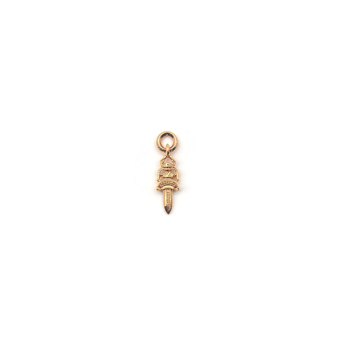 Chrome Hearts 22K Gold Emerald Dagger Charm Pendant - SHENGLI ROAD MARKET