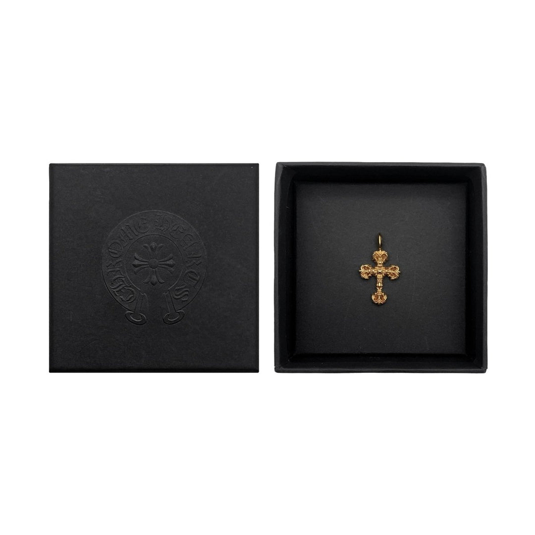 Chrome Hearts 22K Gold Filigree Cross Necklace Charm - SHENGLI ROAD MARKET