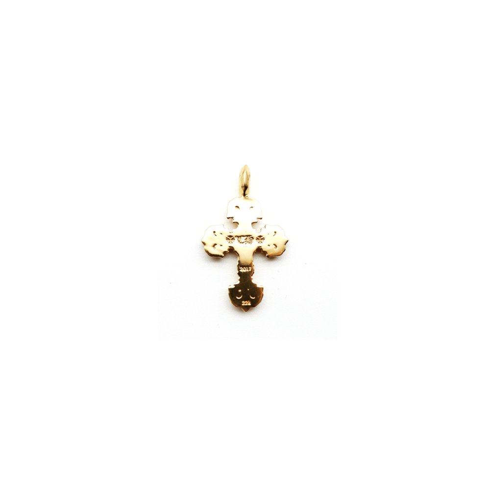 Chrome Hearts 22K Gold Filigree Cross Necklace Charm - SHENGLI ROAD MARKET