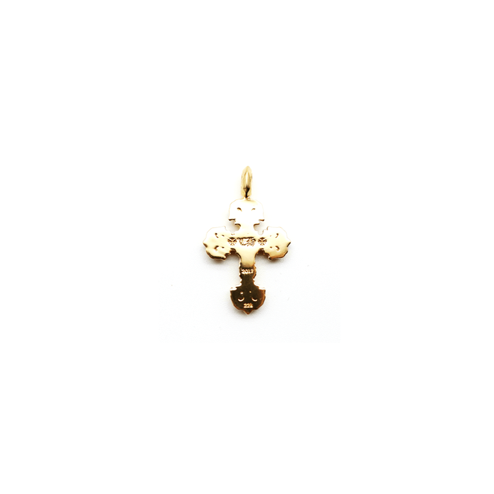 Chrome Hearts 22K Gold Filigree Cross Necklace Charm - SHENGLI ROAD MARKET