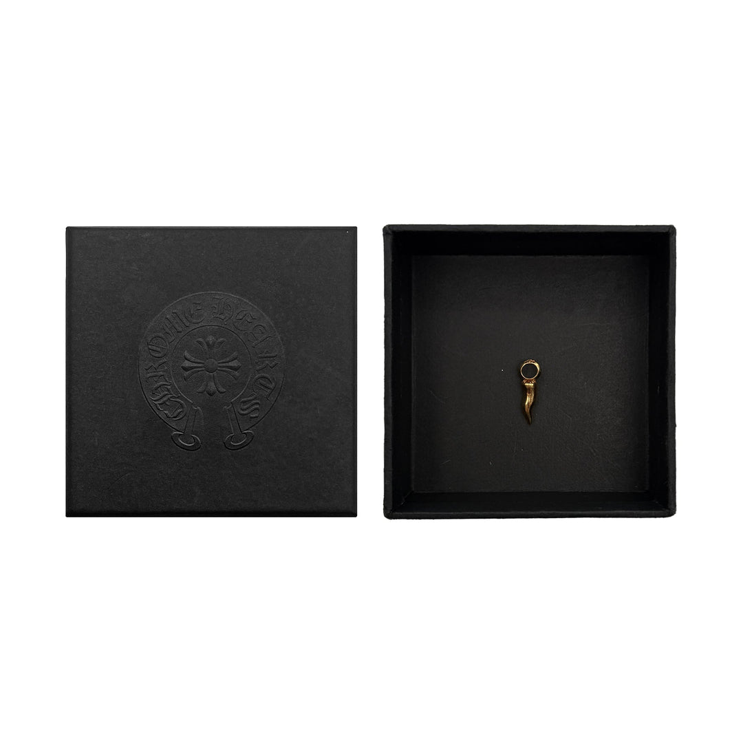 Chrome Hearts 22K Gold Fish - Tooth Bullet Head Charm Pendant - SHENGLI ROAD MARKET