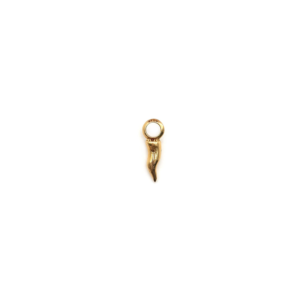 Chrome Hearts 22K Gold Fish - Tooth Bullet Head Charm Pendant - SHENGLI ROAD MARKET
