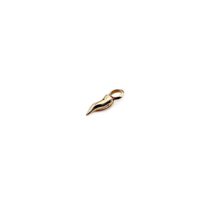 Chrome Hearts 22K Gold Fish - Tooth Bullet Head Charm Pendant - SHENGLI ROAD MARKET