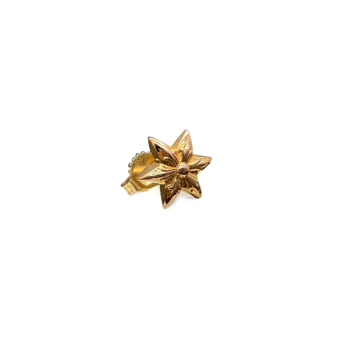 Chrome Hearts 22K Gold Hexagram Star Earring Stud - SHENGLI ROAD MARKET