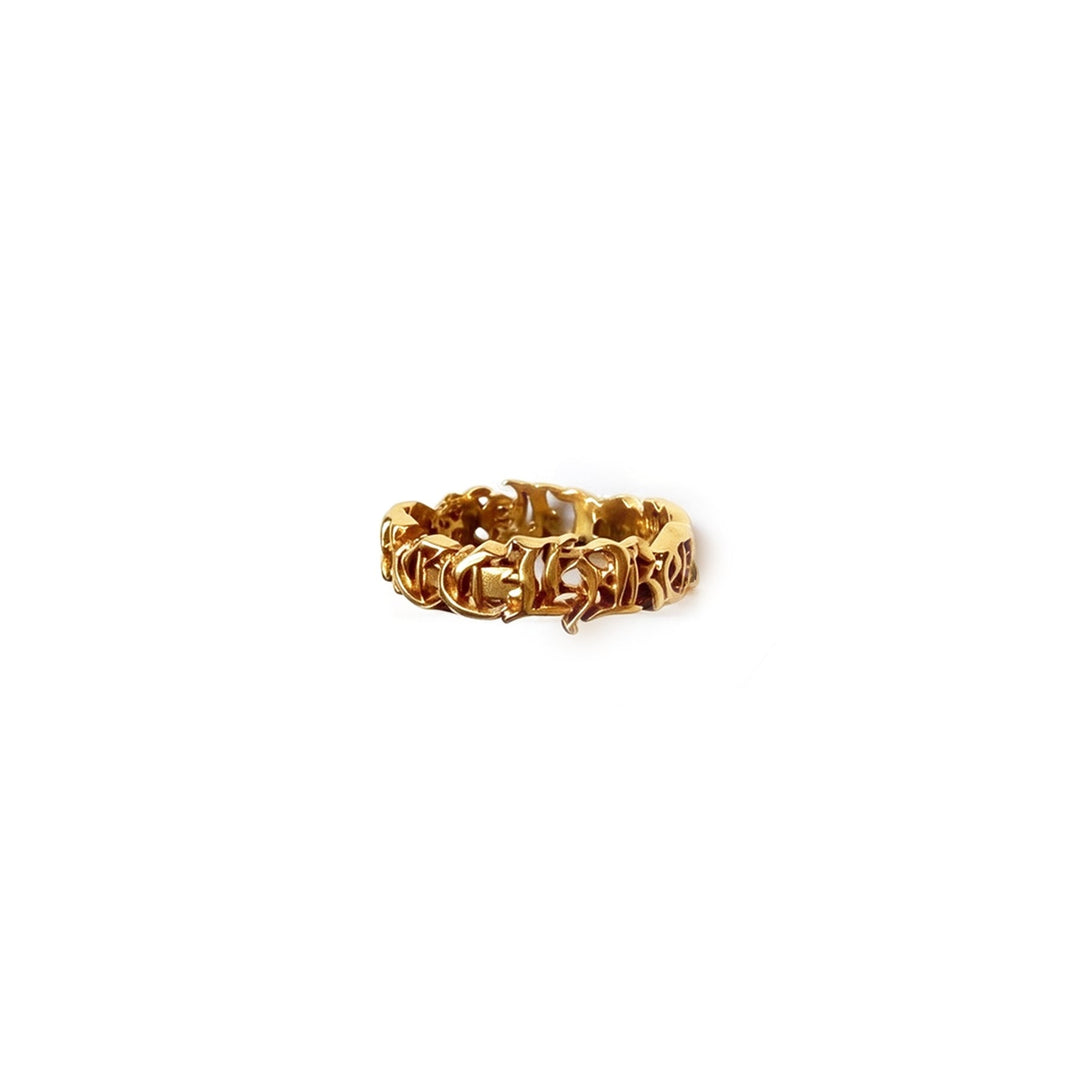 Chrome Hearts 22K Gold Letter Ring - SHENGLI ROAD MARKET
