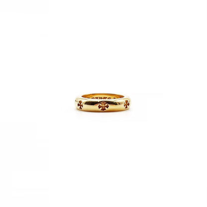 Chrome Hearts 22K Gold Negative Cross Ring - SHENGLI ROAD MARKET