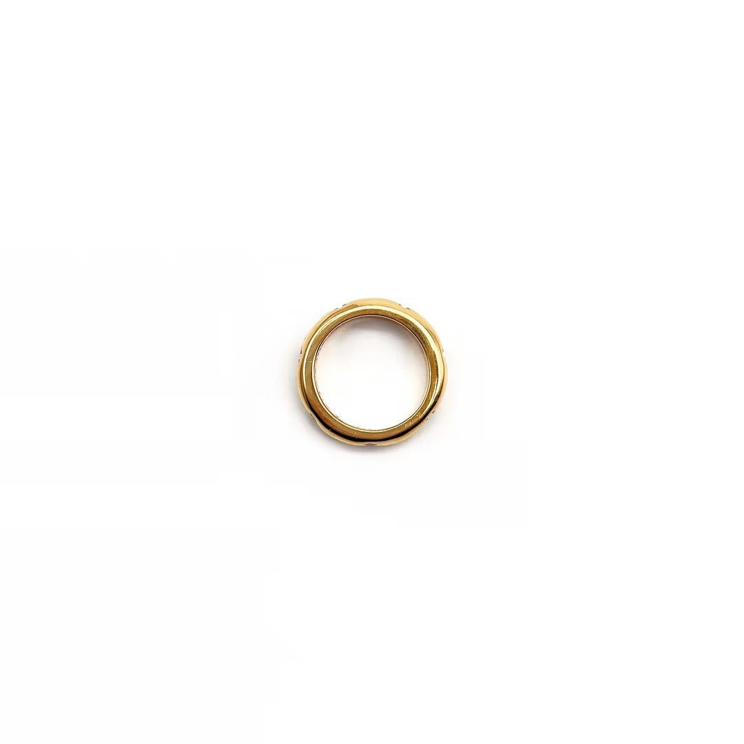 Chrome Hearts 22K Gold Negative Cross Ring - SHENGLI ROAD MARKET