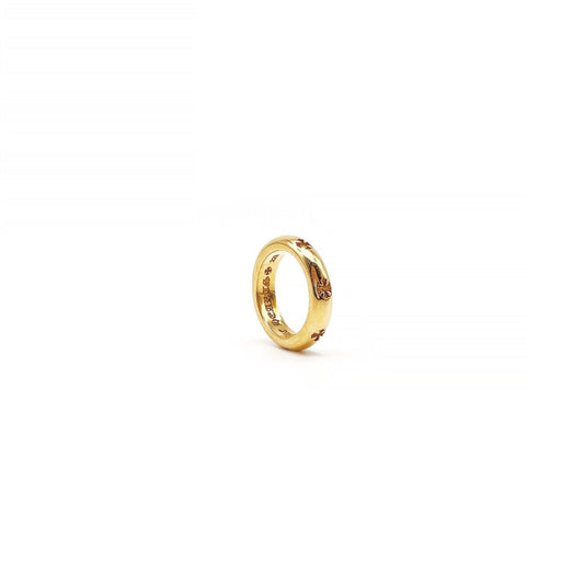 Chrome Hearts 22K Gold Negative Cross Ring - SHENGLI ROAD MARKET