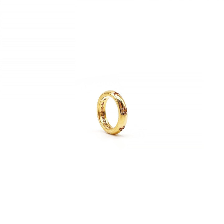 Chrome Hearts 22K Gold Negative Cross Ring - SHENGLI ROAD MARKET