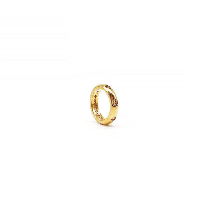 Chrome Hearts 22K Gold Negative Cross Ring - SHENGLI ROAD MARKET