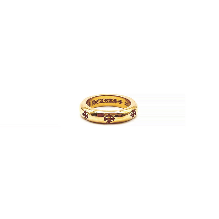 Chrome Hearts 22K Gold Negative Cross Ring - SHENGLI ROAD MARKET