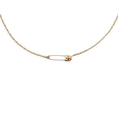 Chrome Hearts 22K Gold Pin Necklace - SHENGLI ROAD MARKET